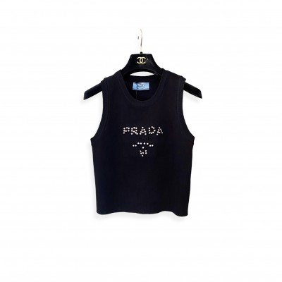 PRADA WOMENS O-NECK SLEEVELESS 